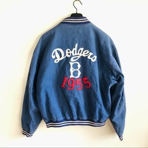 Authentic Vintage Brooklyn dodgers blue jacket